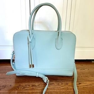 Urban Expressions Oriana Double Zip Work Satchel, Mint color